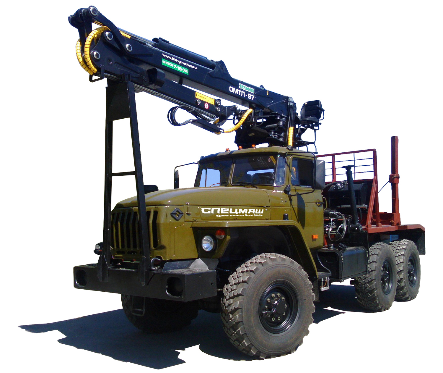 Лесовоз УРАЛ (КМУ VC8L74) 